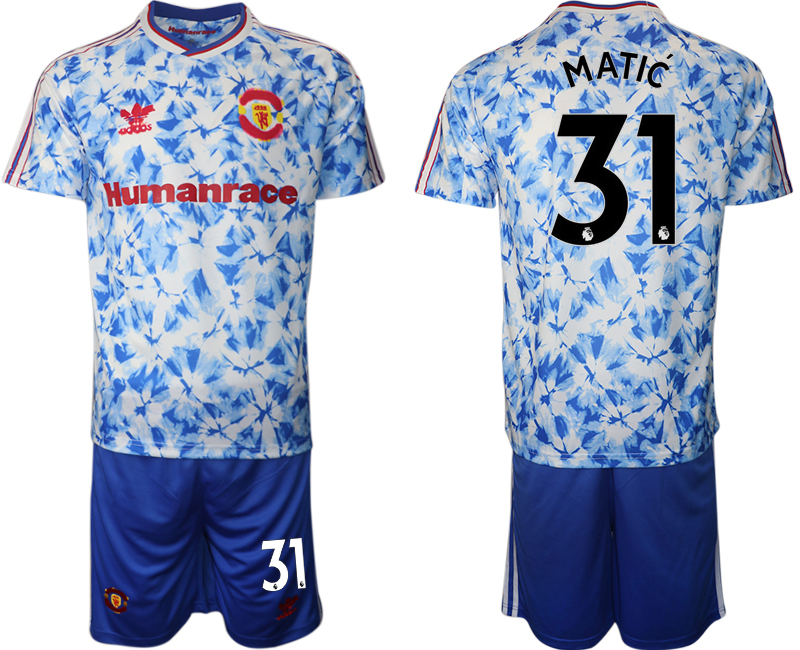 Men 2021 Manchester united adidas Human Race #31 soccer jerseys->manchester united jersey->Soccer Club Jersey